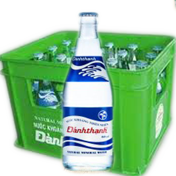 Đảnh Thạnh nước khoáng chai thủy tinh có ga Lạt, Ngọt (20 chai/ két)